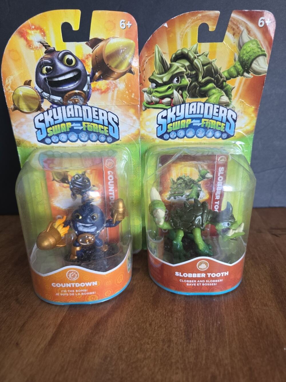 Skylanders Swap Force SLOBBER TOOTH And Countdown Seales